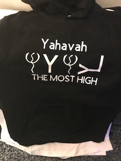 E1/E3YahavahBLK/GLOW/hoodie with fringes
