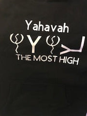 E1/E3YahavahBLK/GLOW/hoodie with fringes